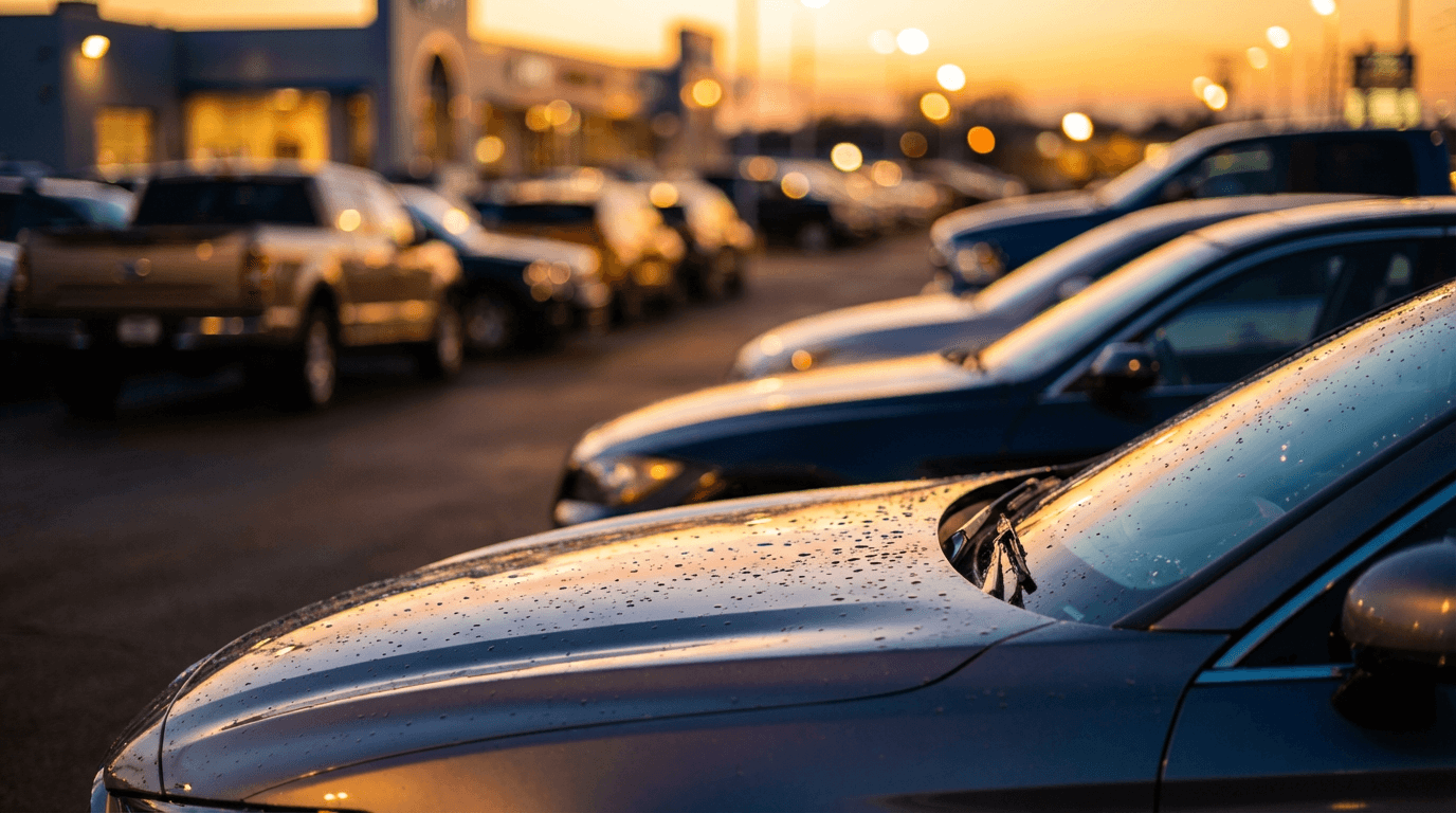 Stamper Motor Cars owner standing beside customized lifted truck in Tampa